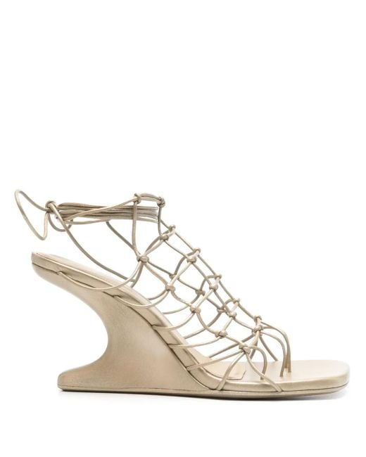 【送料&関税込】Rick Owens web Cantilever Sandals Rick Owens 90Mm Web Cantilever Sandals in Natural | Lyst