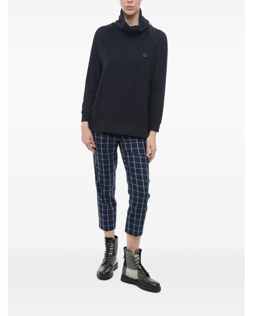 Woolrich Blue Logo-Patch Sweater