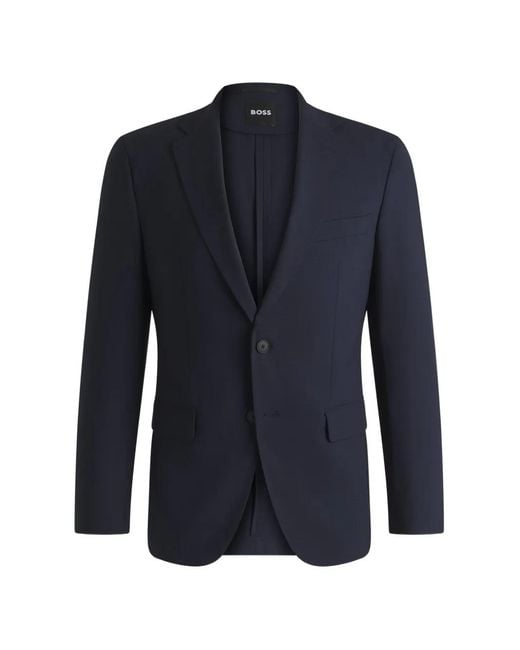 Boss Blue Button Blazer for men
