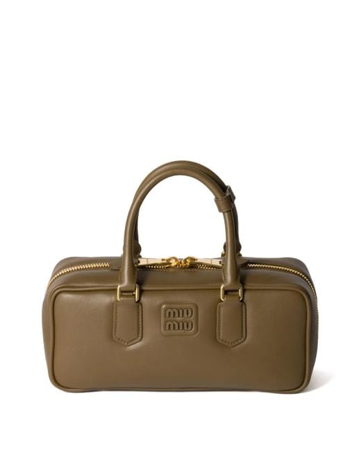 Miu Miu Arcadie レザーバッグ Metallic