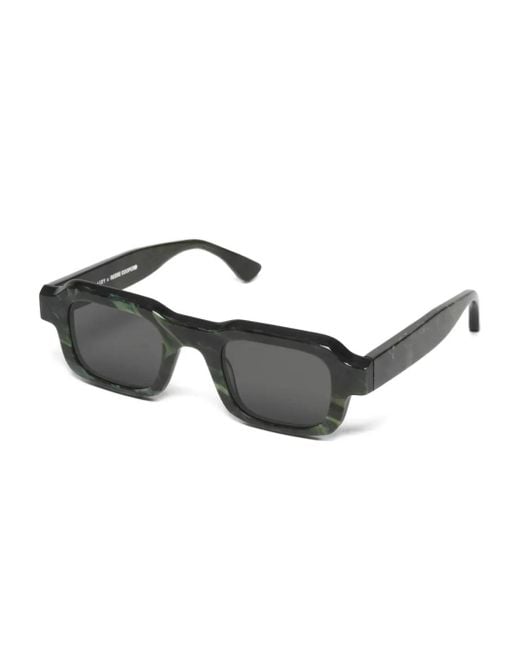 Thierry Lasry Black Marble-Effect Rectangle-Frame Sunglasses