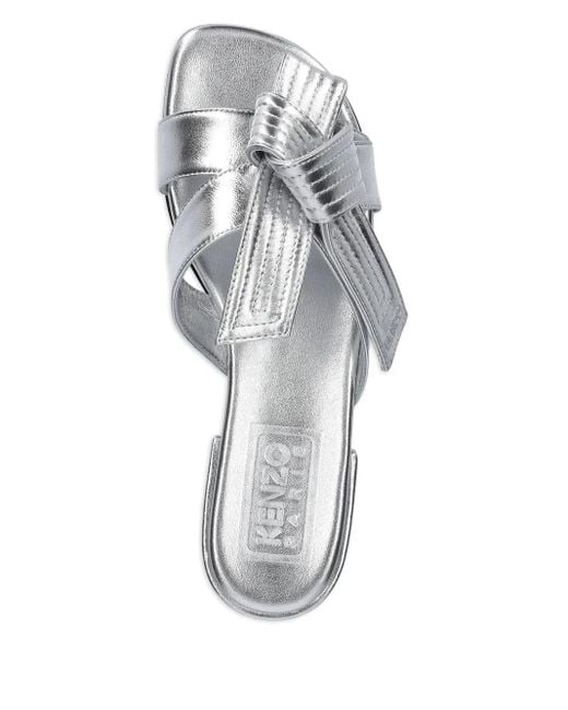 KENZO White Oki Sandals