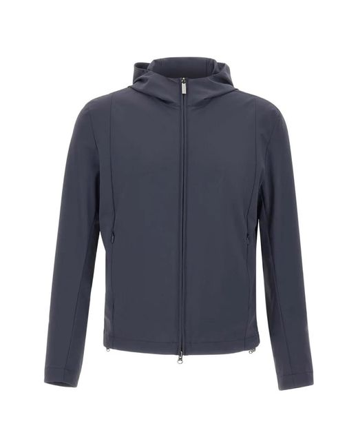 Colmar Blue Hooded Zipped Jacket for men