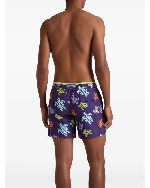 Vilebrequin Blue Swimsuit Moka Tortues Multicolores for men