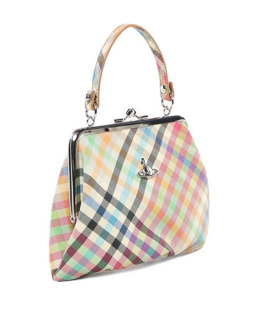 Vivienne Westwood White Granny Tote Bag