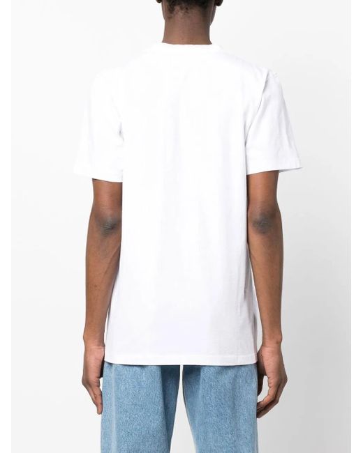 FRAME White Plain Round-Neck T-Shirt for men
