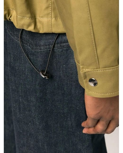 Costumein Green Notched-Collar Shirt Jacket for men