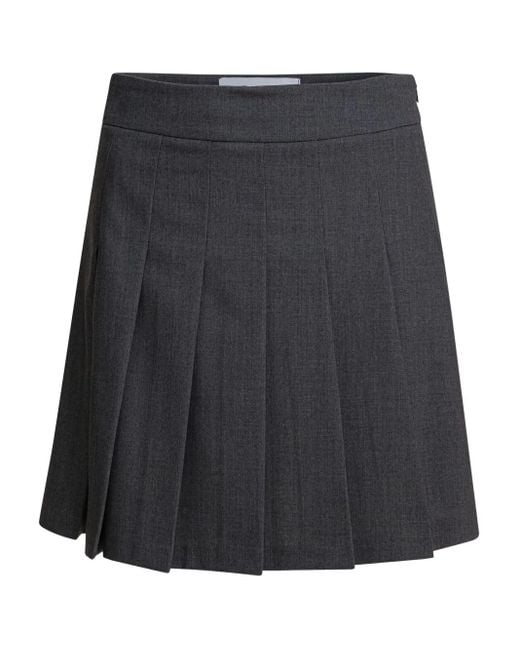 Semler Black Pleated Mini Skirt