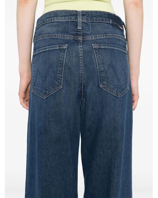 Mother Blue Tapered Jeans