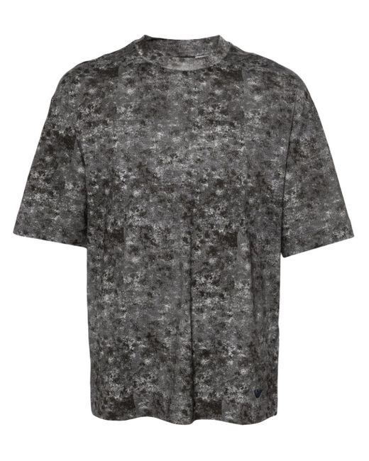 メンズ Emporio Armani ロゴ Tシャツ Gray