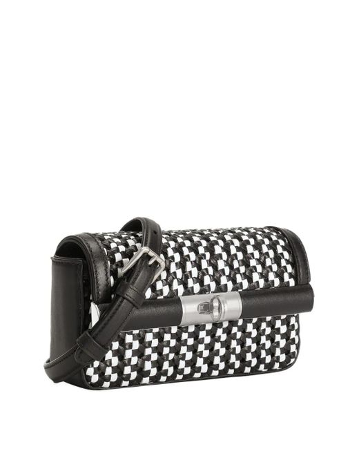 Dolce & Gabbana White Marlene Braided Shoulder Bag for men