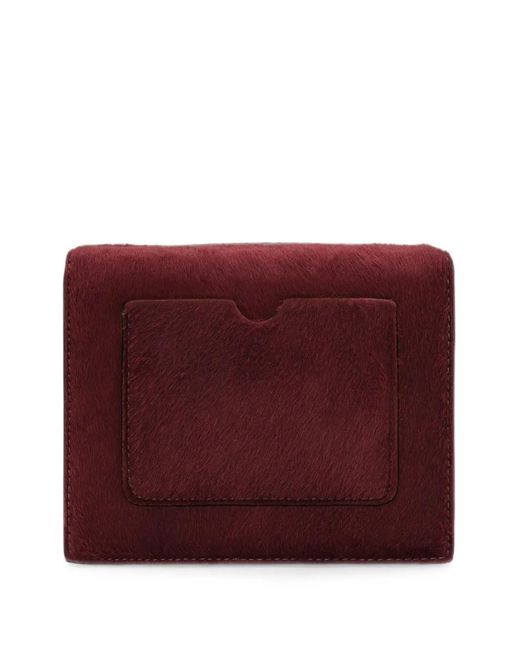 Oscar de la Renta Purple Mini Tro Floral-Appliqué Clutch Bag