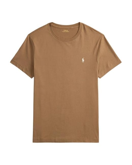 Polo Ralph Lauren Brown Short Sleeves Classic T-Shirt for men