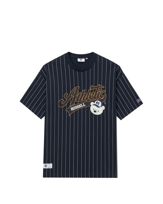 Chocoolate Blue Pinstripe T-Shirt for men