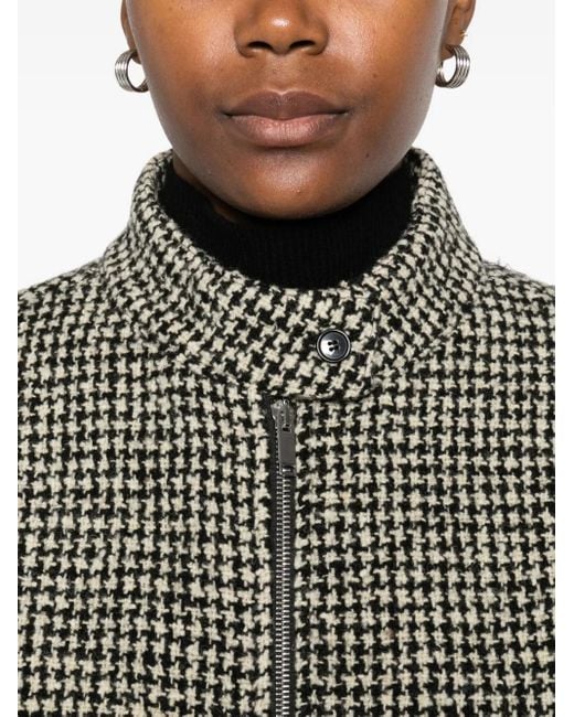 Barena Jack Met Pied-De-Poule Print En Rits in het Gray