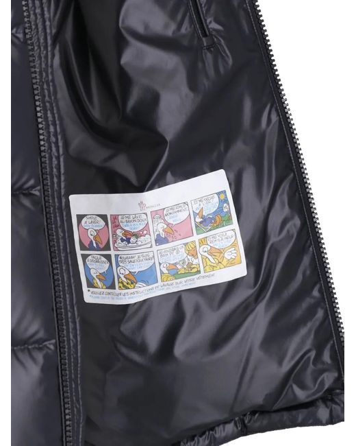 Moncler Black Maya Quilted Padded Jacket for men