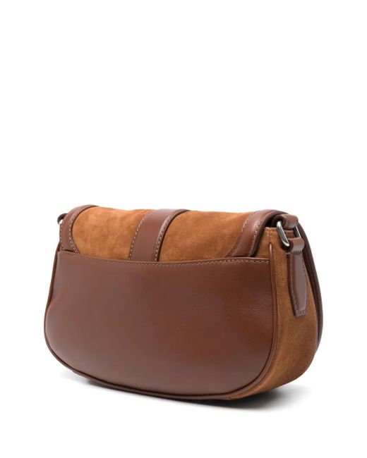McQueen T-Bar Satchel in Brown | Lyst