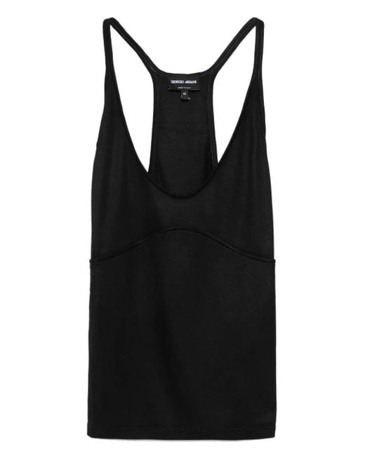 Giorgio Armani Black Racerback Top