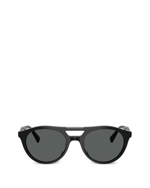 Brunello Cucinelli Black Browline Sunglasses