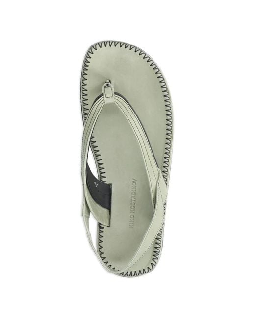 Kiko Kostadinov White Andras Whipstitch Sandals for men