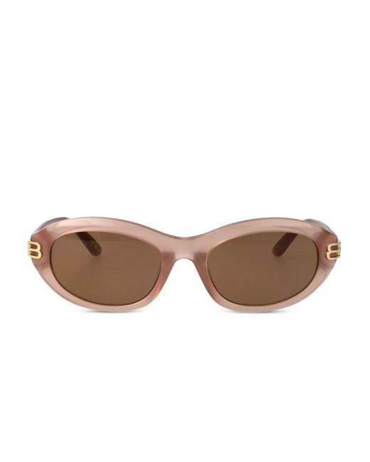 Balenciaga Brown Sonnenbrille mit ovalem Gestell