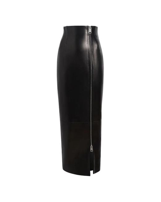 Khaite Black Gres Skirt