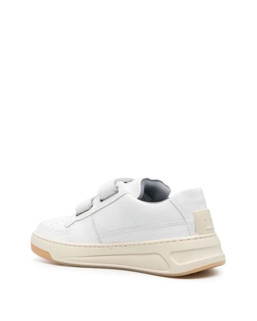 Acne White Steffey Friend Sneakers