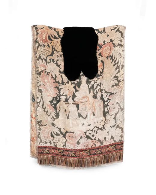 Pierre Louis Mascia Multicolor Graphic-Print Fringed Scarf