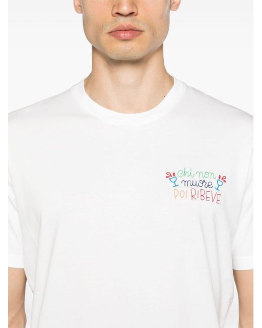 X Insulti Luminosi t-shirt Mc2 Saint Barth pour homme en coloris White