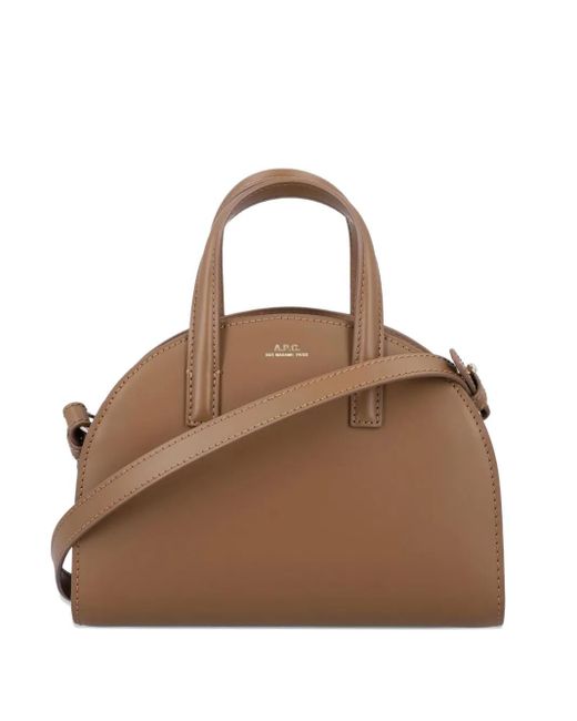 A.P.C. Brown Top Handle Shoulder Bag