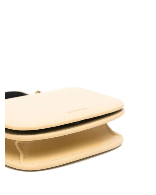 Jil Sander Natural Logo-Plaque Tote Bag