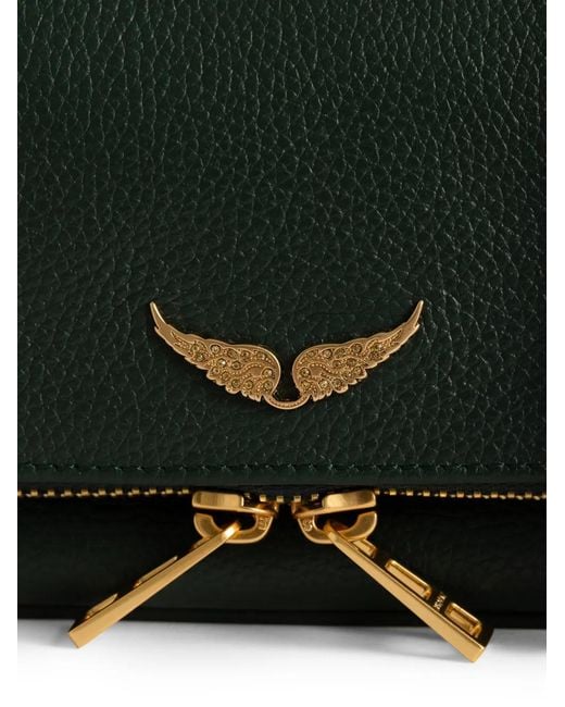 Zadig & Voltaire Green Mini Rock Nano Clutch Bag