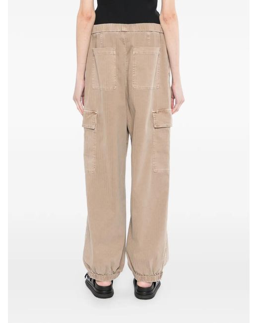 James Perse White Herringbone Trousers