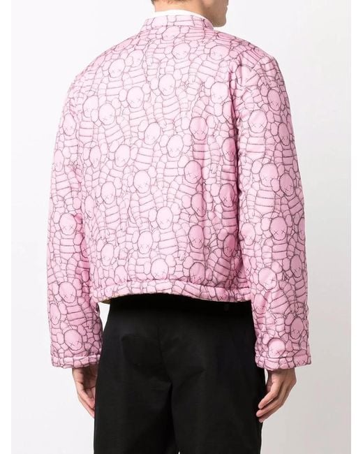 Comme des Garçons Pink X Kaws Reversible Padded Jacket for men