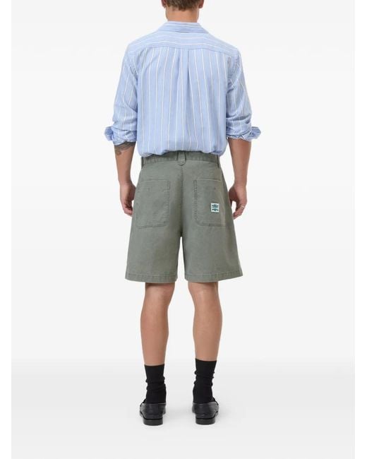 Closed Green Logo-Patch Chino Shorts for men