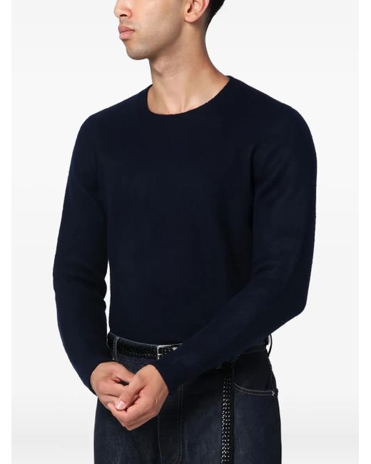 Drumohr Blue Crew-Neck Sweater for men