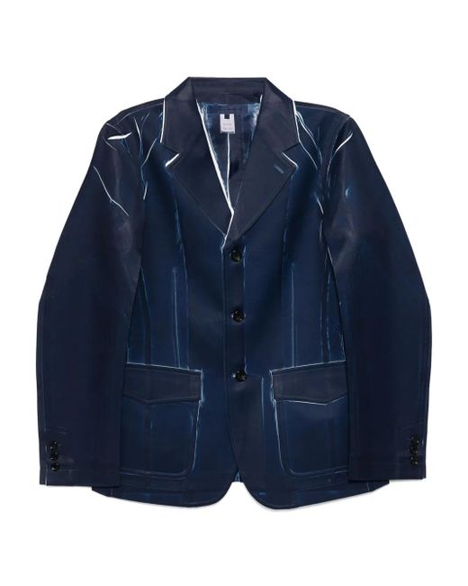メンズ Comme des Garçons プリント シングルジャケット Blue