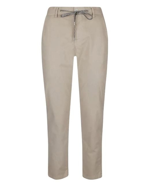 Pantalon À Taille À Lien De Resserrage Eleventy en coloris Gray