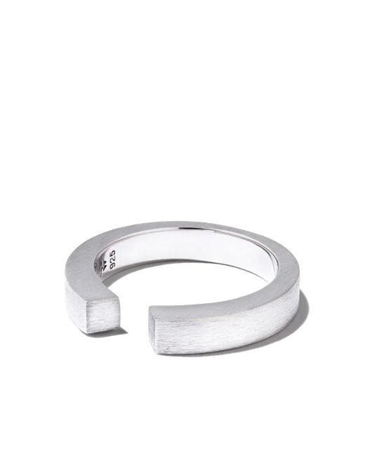 Tom Wood White Cut-Out Open Ring