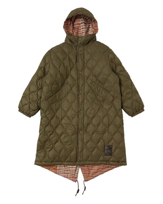 Universal Works Green X Taion Reversible Hooded Parka for men