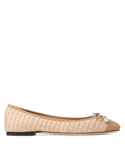 Jimmy Choo Elme Ballerina's in het Natural