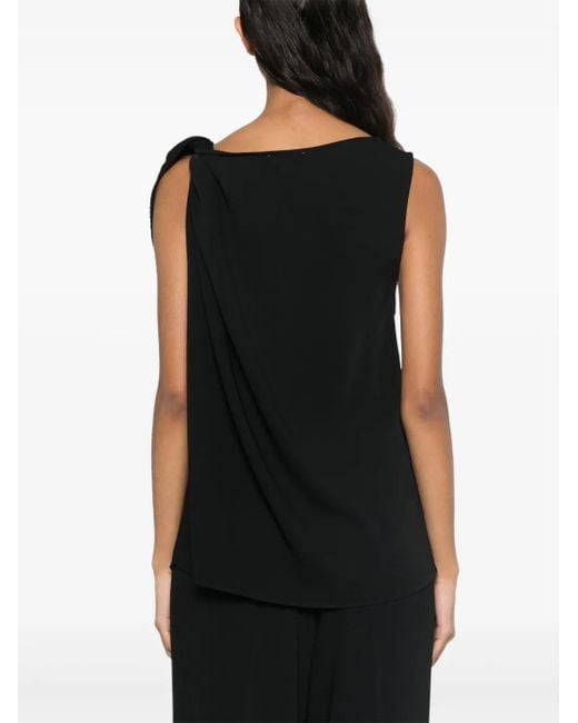 P.A.R.O.S.H. Black Cady Blouse