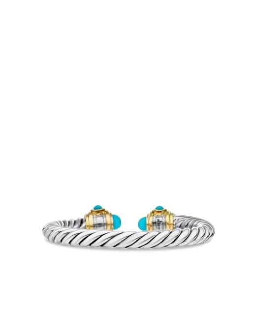 David Yurman White Sterling Renaissance And Diamond Ring