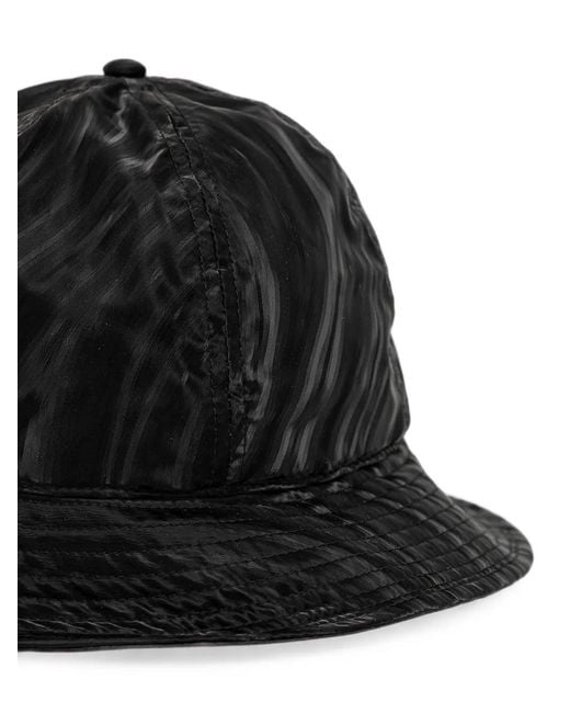 Kangol Black Logo-Patch Bucket Hat