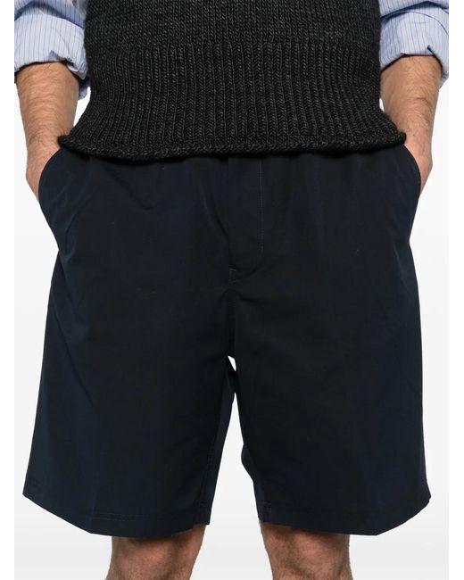 Prada Blue Elasticated-Waistband Shorts for men