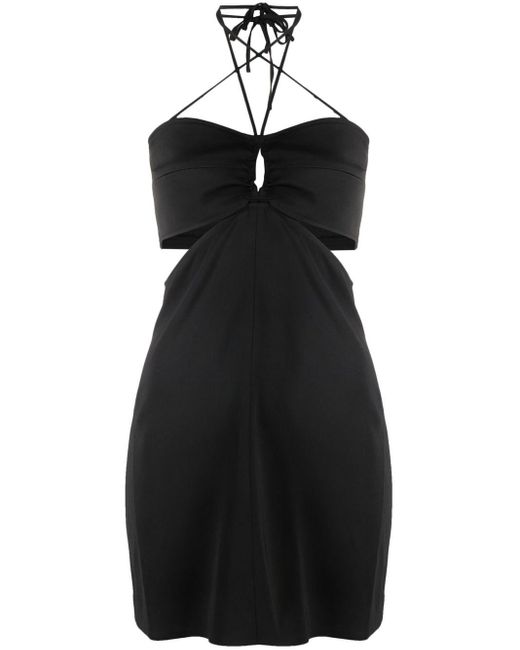 Maje Cut-out Mini Dress in Black | Lyst