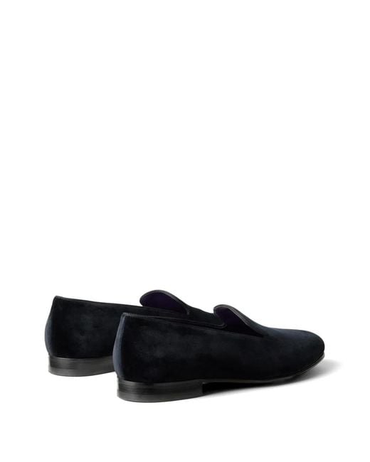 Ralph Lauren Black Mocassins Alonzo En Velours for men