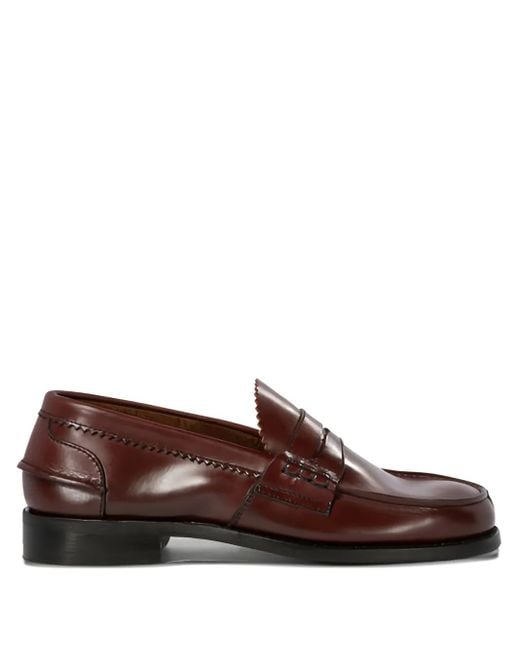 Saxone Of Scotland Brown Arran 1407/03 Penny Leather Loafers for men