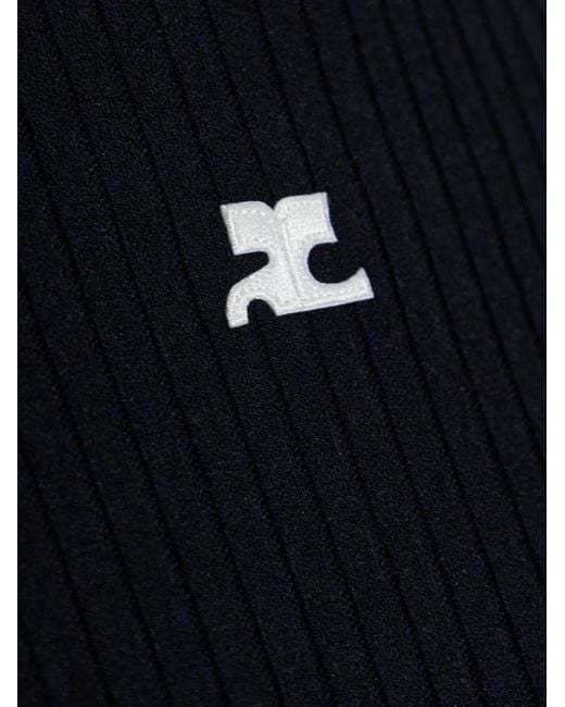 Pull À Patch Logo Courreges en coloris Blue