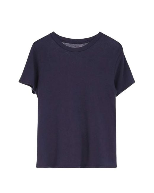 SPRWMN Blue Crew-Neck T-Shirt